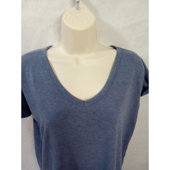rbx womens Medium activewear‎ Blue V Neck  Short Sleeve - Picture 2 of 8